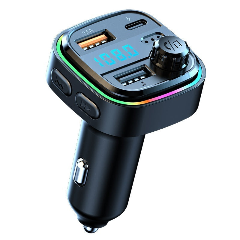 Bluetooth Automotive MP3 Player Charger Multi-function Vehicle-mounted FM Emitter Car Charger Fast Charge