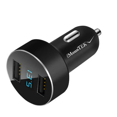 Dual USB Car Charger Adapter Aluminum Alloy Fast Car Charging