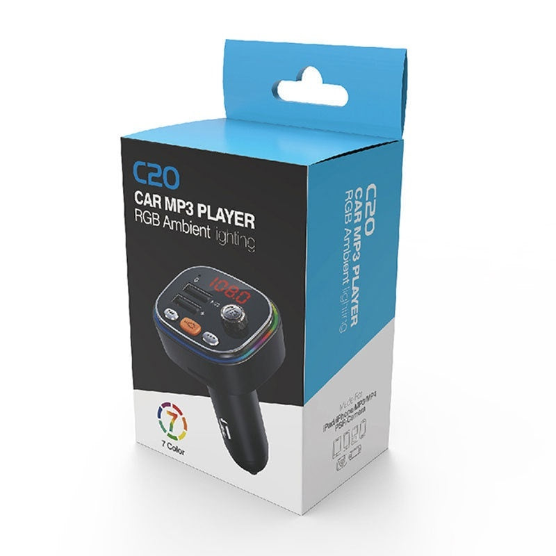 C20 Car Mp3 Bluetooth Player Charger Fm Transmitter