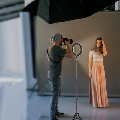 10in LED Selfie Ring Light Dimmable 120 LEDs Makeup Ring Lights With Adjustable Tripod Stand Cell Phone Holder USB Powered For YouTube Video Live Stream Makeup Photography