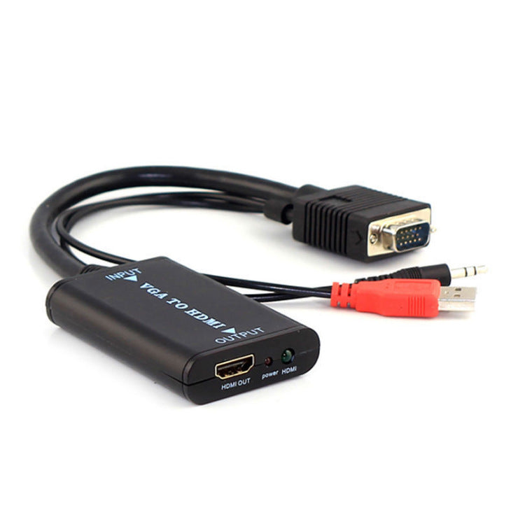VGA To HDMI Female Converter With USB And Audio