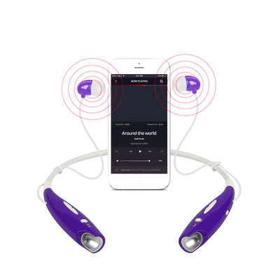 Wireless Stereo Headsets Sport Neckband Headphones In-ear Magnetic IPX4 Waterproof Earbuds With Built-in Mic Call Vibrate Alert Number Broadcast Running Gym