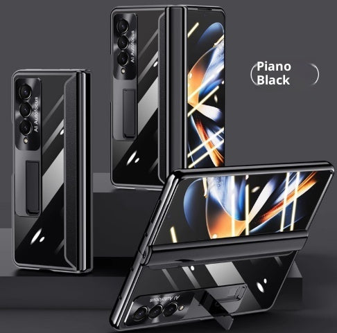 HD Transparent Shatter-resistant With Bracket Shell Film Integrated Phone Case