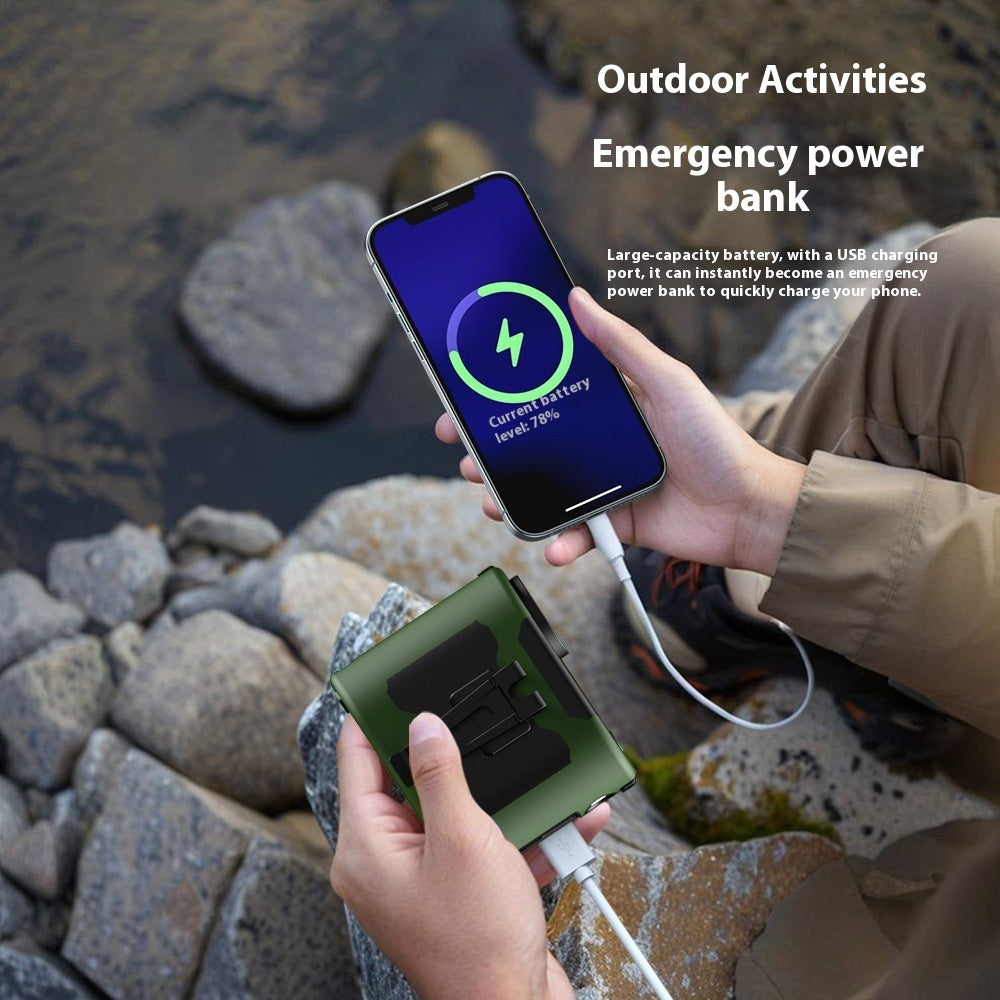 High Speed Outdoor Camping Long Endurance Portable Portable Waist Cooling Halter Fan