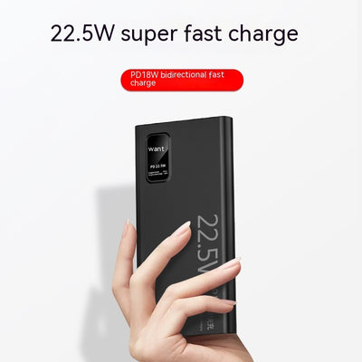 Two-way Fast Charge Power Bank Large Capacity Portable Ultra-thin Portable Power Source